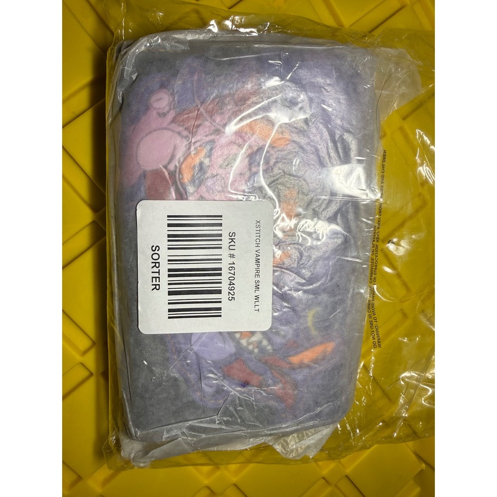 Loungefly Disney Stitch Angel Vampire Halloween Small Zip Around Wallet Purple